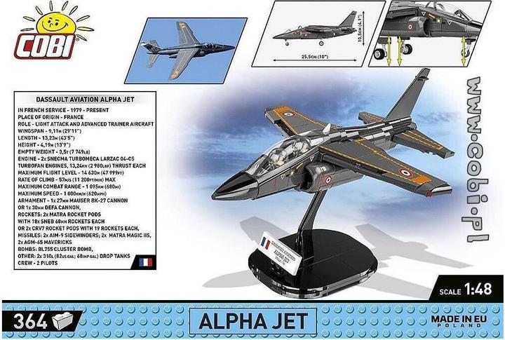 Produktbild Cobi Armed Forces 5842 - Alpha Jet French Air Force, 364 Klemmbausteine
