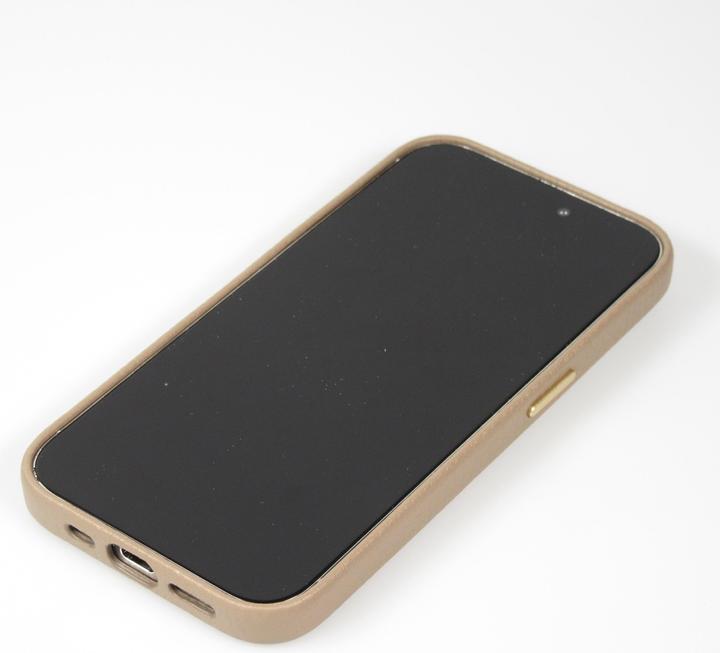 Actual product image PhoneLook Cover Fully grained luxury calfskin with metal buttons and MagSafe (Apple iPhone 14 Pro Max)