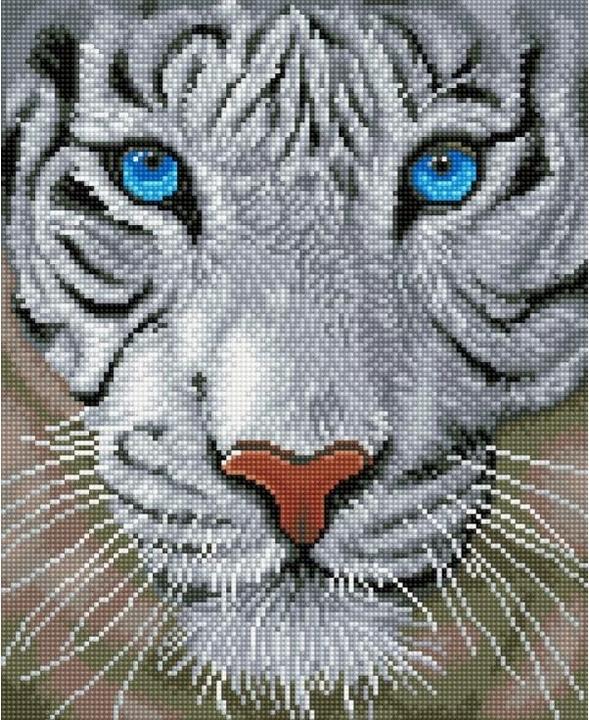 Actual product image Diamond Dotz White tiger 42x34 cm