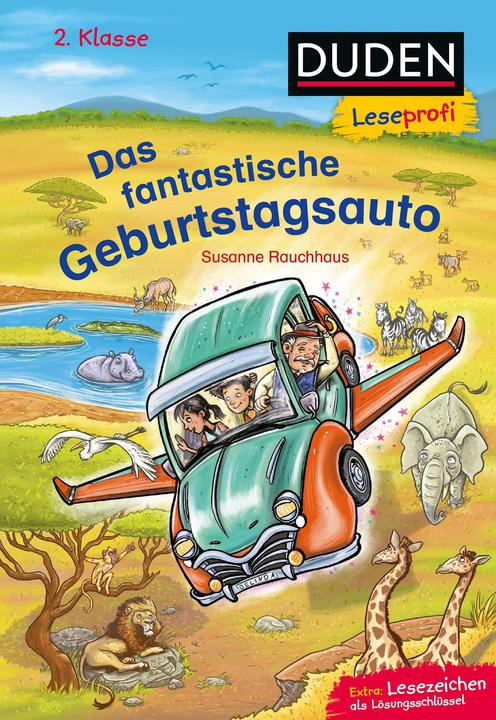 Actual product image Duden Leseprofi – Das fantastische Geburtstagsauto, 2. Klasse (German, Susanne Rauchhaus, Reto Klindt, 2022)