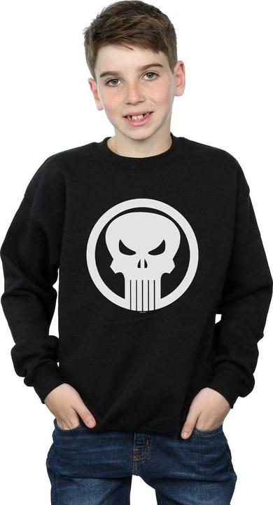 Actual product image Boys The Punisher Skull Circle Sweatshirt (140, 146)