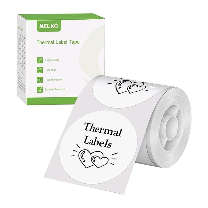 Nelko etichetta termica per la stampante di etichette PM220 (bianco, 50*50 mm)