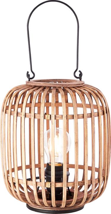 Actual product image Brilliant Woodrow E27 TL Tischleuchte mit Tragegriff (E27)