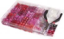Image du produit Rayher Boîte à perles avec pince, rose, 180 g