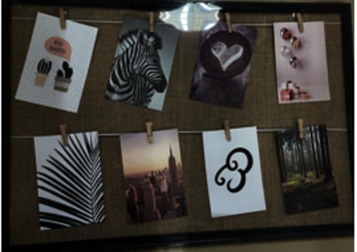 Actual product image Arti Casa Collage frame with 8 clips (Bulletin board)