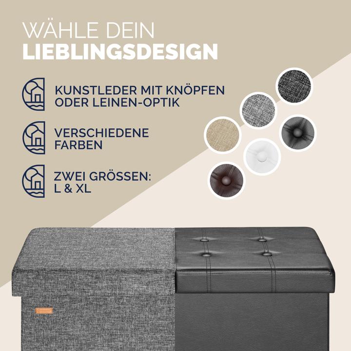 Produktbild Casaria Sitztruhe mit Stauraum (80 cm)