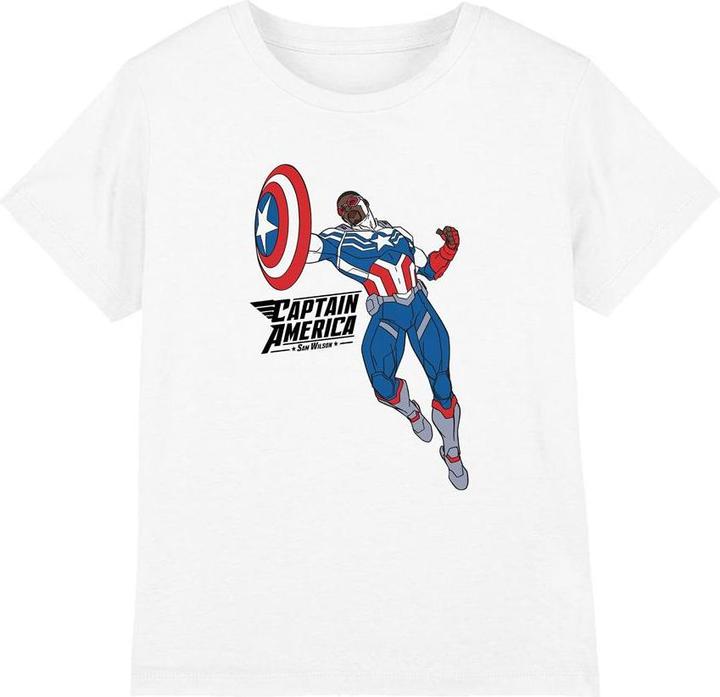 Immagine prodotto Captain America Maglietta Sam Wilson Doodle Bambini (140)