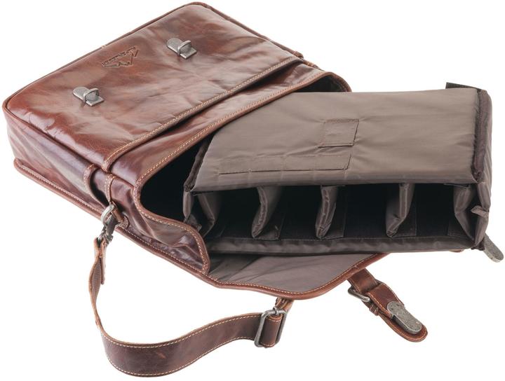 Produktbild Alpenleder Kameratasche Reporter (Kamera Schultertasche, 12.18 l)
