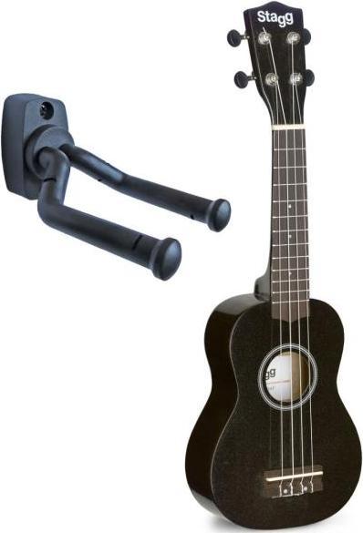 Produktbild Stagg US-NIGHT Sopran Ukulele mit Tasche mit Wandhalter (Sopran, Soprano)