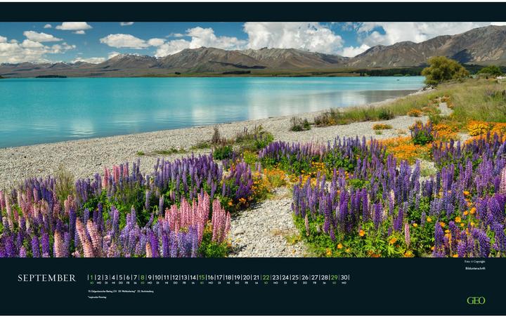Produktbild Neumann GEO - Augenblicke in der Natur Wandkalender 2025 - Faszinierender Naturfotografie, Elegantes Format (58 x 36 cm, Deutsch)