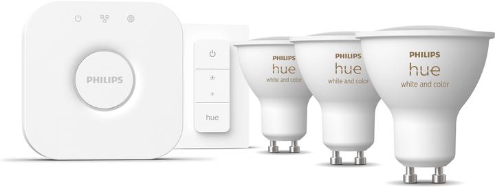 Productafbeelding Philips Hue White & Colour Ambiance Startset (GU10, 4.20 W, 400 lm, 3 x, E)