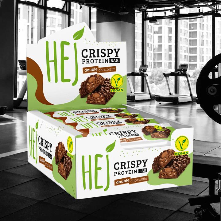 Produktbild HEJ Nutrition HEJ Crispy Vegan Protein Bar (Chocolate Raspberry, 12 Stk., 540 g)