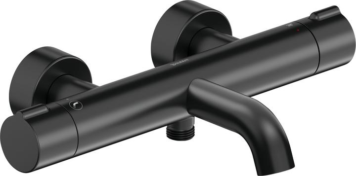 Produktbild Duravit Wannenthermostat C.1 Aufputz schwarz matt