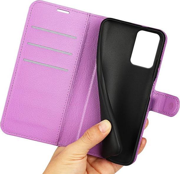 Actual product image MU Classic Litchi Leather Bookcover Series (Motorola Moto G85)