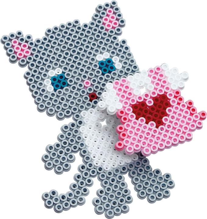 Image du produit Hama Perles à repasser midi ""Chat à habiller"", boîte cadeau Diamètre perles à repasser midi : 5,0 mm