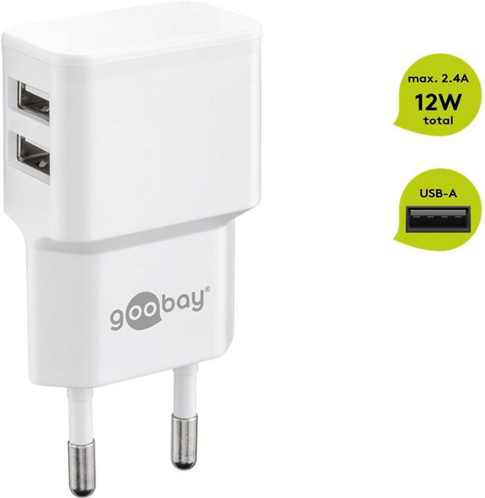 Produktbild Goobay Ladegerät 2x USB A (12 W)