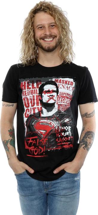 Actual product image Mens Batman v Superman False God T-Shirt (L)