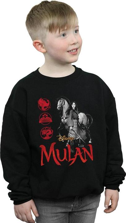Actual product image Disney Boys Mulan Movie Horse Pose Sweatshirt (128)