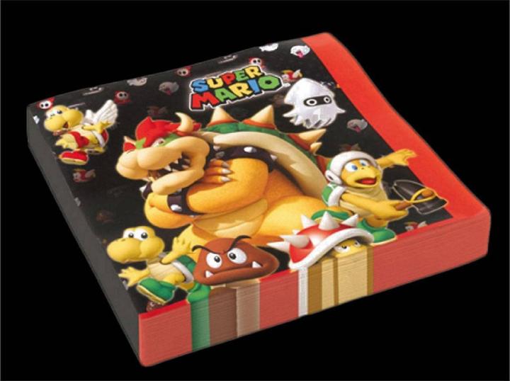 Image du produit Amscan 20 Servietten Super Mario (20 x, 33 x 33 cm)