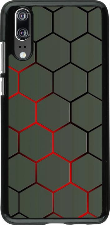 Produktbild PhoneLook Hülle Geometric Line red (Huawei P20)