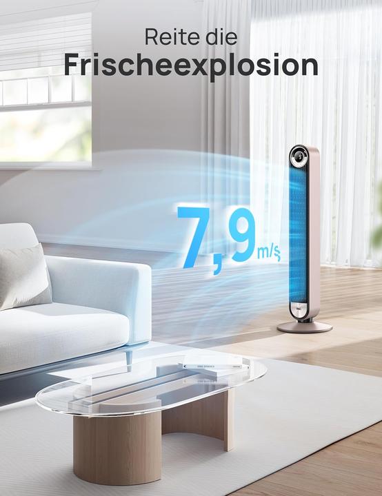Image du produit Dreo Turmventilator Sternenlicht mit Sprachsteuerung (23 dB)