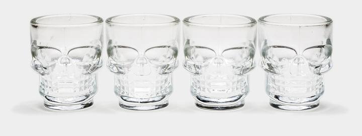 Actual product image Kikkerland Skull Shot (5.88 dl, 4 x, Shot glass)