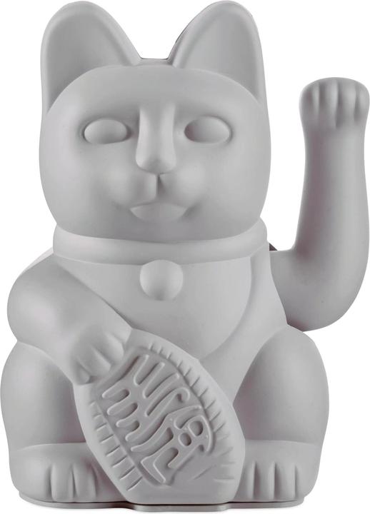 Grey, waving cat, Lucky Cat