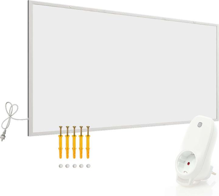 Produktbild Wiltec Set Infrarotheizung 850W Heizpaneel IR Elektroheizung und WLAN Thermostat (850 W)