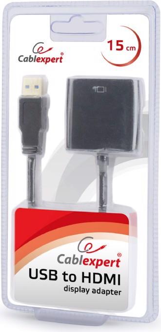 Image du produit Gembird USB — HDMI (Typ A) (USB-A, HDMI, 15 cm)