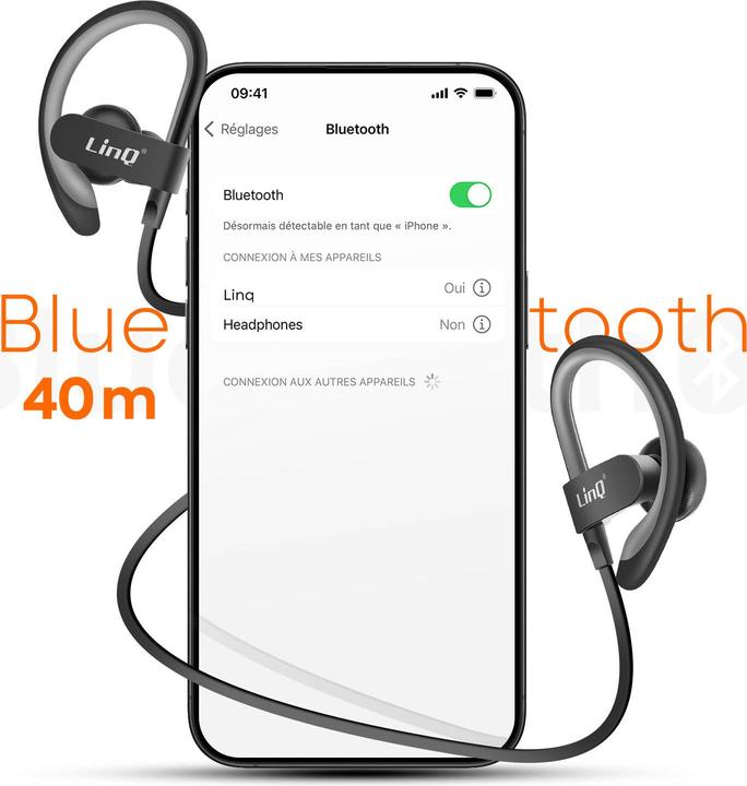 Produktbild LinQ mit Halsband, 40m Reichweite (4 h, Kabellos)
