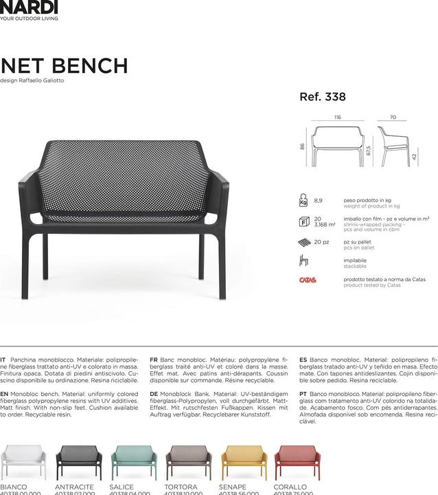 Produktbild Nardi Net Bench