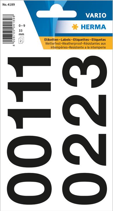 Actual product image HERMA Numbers Labels
