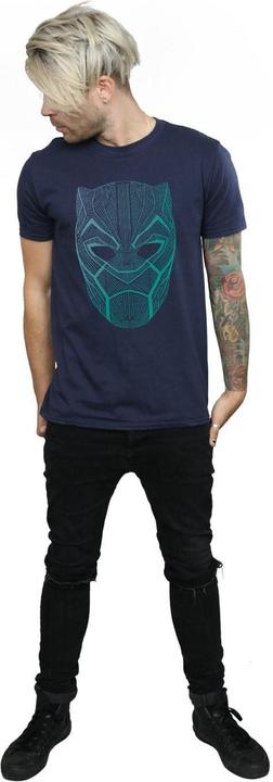 Actual product image Mens Black Panther Tribal Mask T-Shirt (XXL)