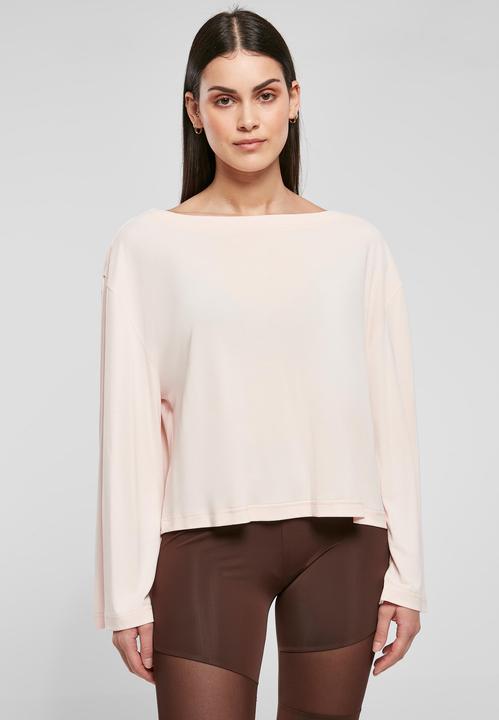 Actual product image Urban Classics Ladies Short Modal Bateau Neckline Longsleeve (XS)