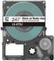 Produktbild Epson Matte Clear/Black 24mm LK-6TBJ (2.40 cm, Transparent)