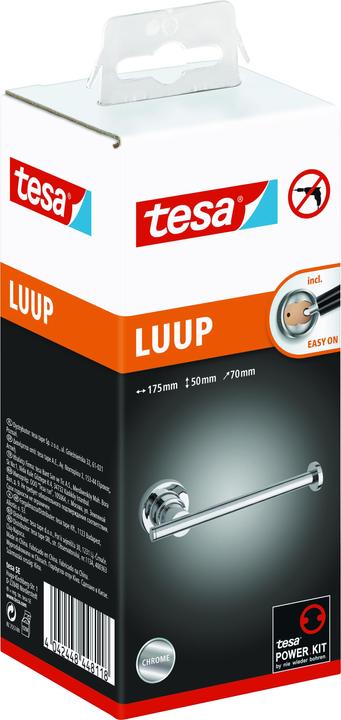 Actual product image tesa LUUP WC replacement roll holder incl. adhesive solution without drilling