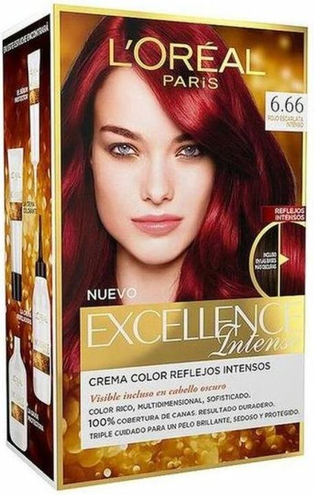 Image du produit L'Oréal Paris EXCELLENCE INTENSE encre #6,66 rojo escarlata intenso (#6,66 rojo escarlata intenso)