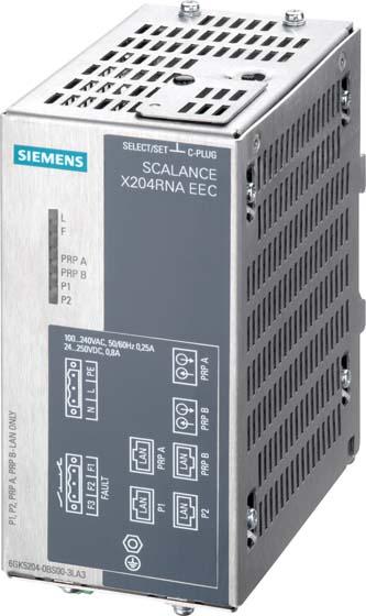 Image du produit Siemens SIEM 6GK5204-0BS00-3LA3 Accès SCALANCE X204RNA pour réseau PRP 2x 100MBit/s