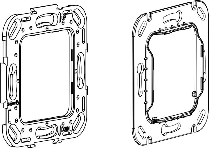 Actual product image somfy Smoove mounting plate 9016911 V10 9016911 **