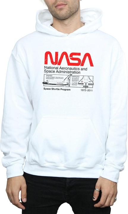 Immagine prodotto Nasa Felpa con Cappuccio Navetta Spaziale Uomo (L)