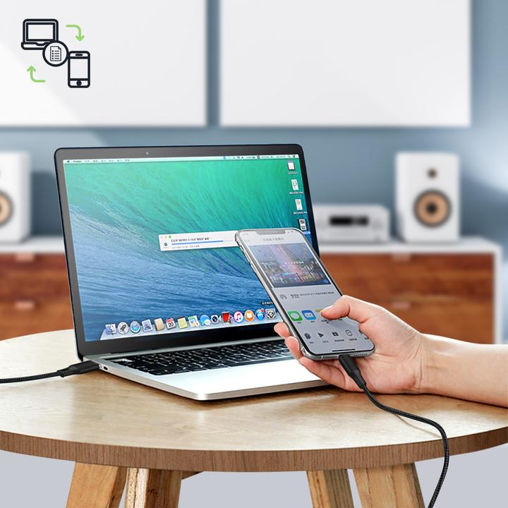 Produktbild Forever USB-A – USB-C, Lightning, USB Micro B (1.20 m, USB 3.2 Gen 2)