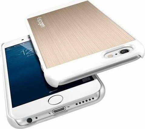 Image du produit Spigen Étui en aluminium pour iPhone 6/6S (4.7") Champagne Gold (Apple iPhone 6)