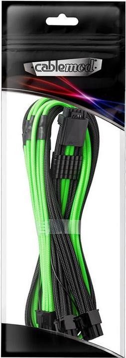 Actual product image CableMod C-Series Pro ModMesh 12VHPWR to 3x PCI-e cable for Corsair - 60cm, black/light green
