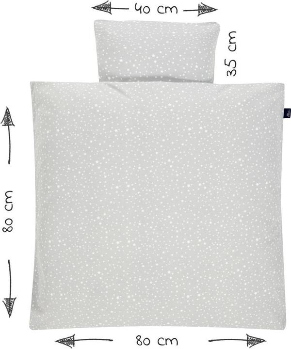 Immagine prodotto Alvi Biancheria da letto per bambini e set da letto Maglia di lenzuola 80 x 80 cm - Cielo stellato (80 x 80 cm, 35 x 40 cm)
