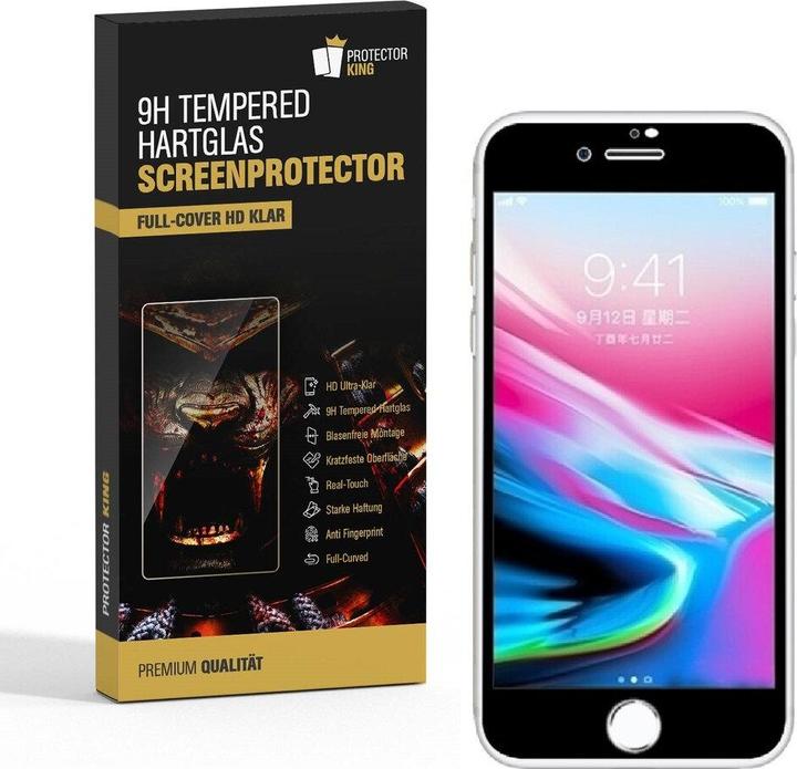 Produktbild Protectorking 2x echtes Tempered 9H Panzerhartglas 3D KLAR (2 Stück, Apple iPhone 6)