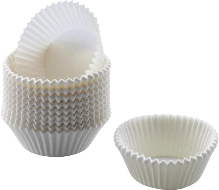 Kaiser Creativ Mini-Muffin-Papierbackförmchen 200 Stück weiss 4,5cm (4.50 cm)