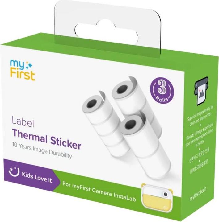 Produktbild myFirst Thermal Sticker White with Strips