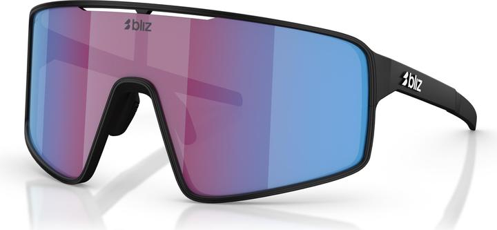 Grey w Blue Mirror, Matt Black