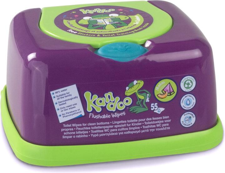 Image du produit Kandoo Melon avec distributeur de lingettes humides (55 pièce(s))