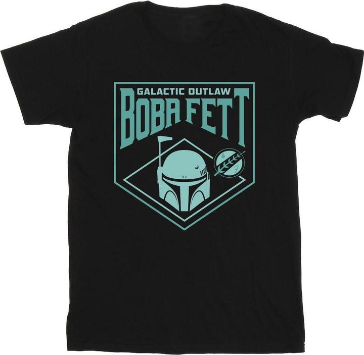 Star Wars The Book Of Boba Fett Galactic Helm Chest TShirt (S)